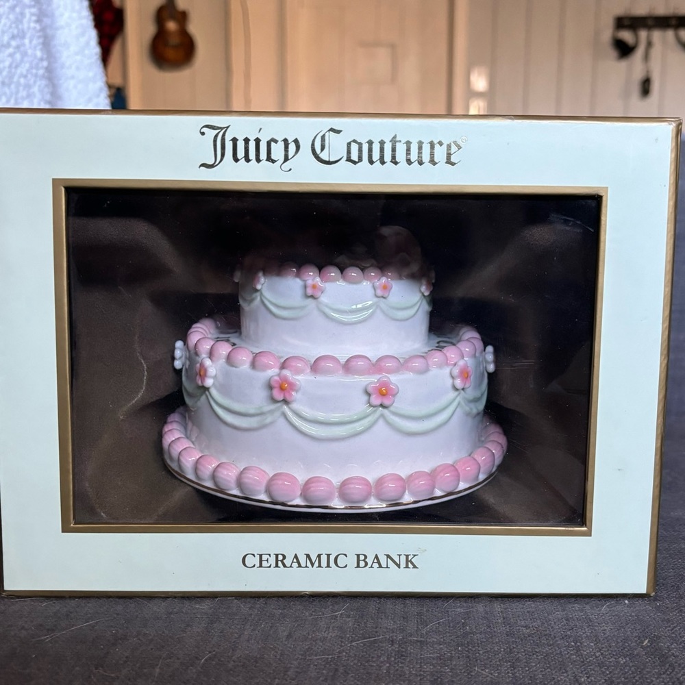 Juicy Couture **VERY RARE** Ceramic Bank IN BOX
